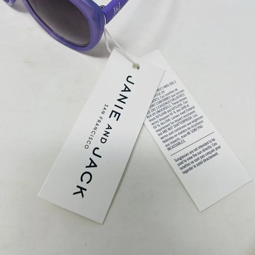 Janie and Jack Baby Girls Size 0-2 Years Round Sunglasses in Lavendar‎ Purple